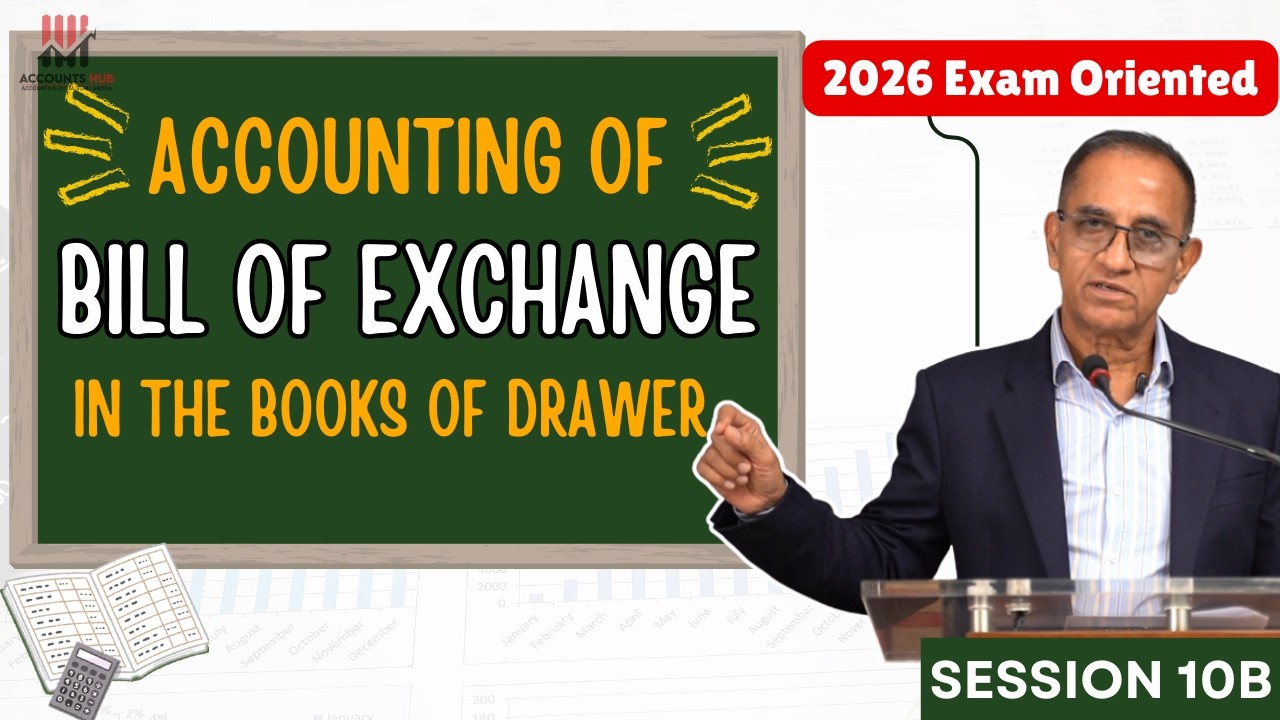 Accounting of Bill of Exchange in the Books of Drawer | Session 10B | Class 11 Accounts