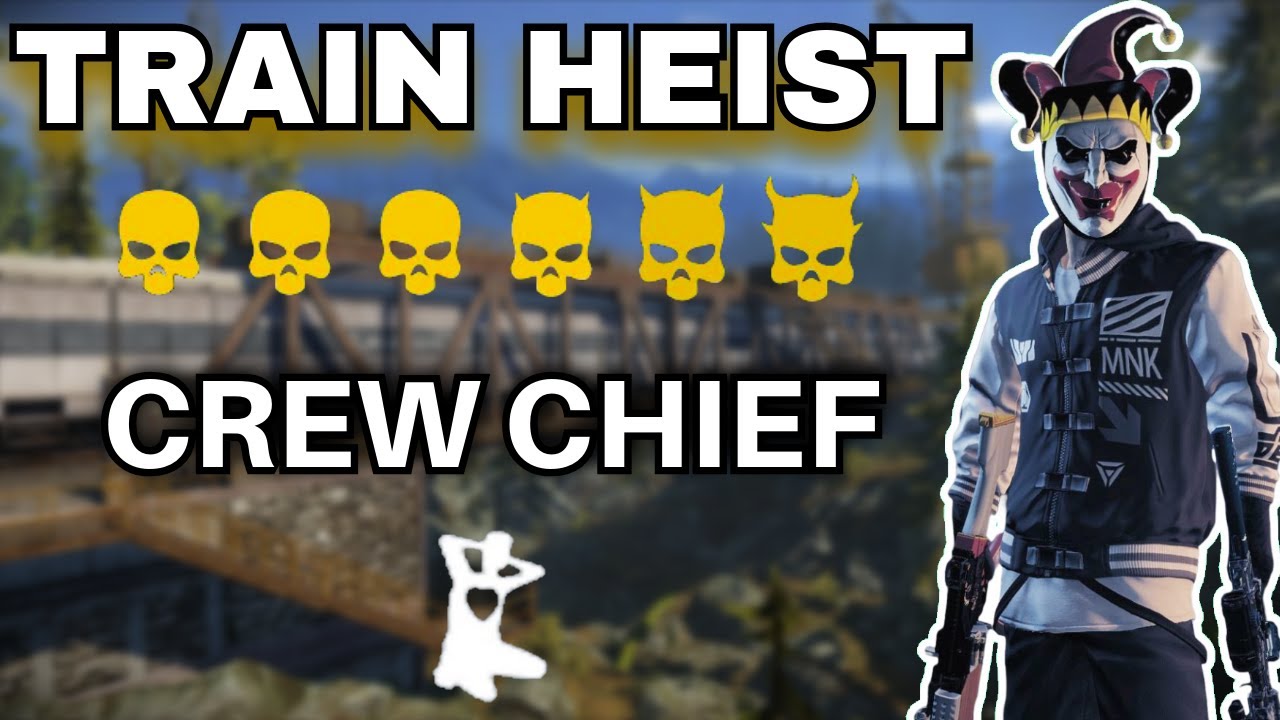 PAYDAY 2 - Train Heist DSOD Solo No Ai, Downs, Assets, Uppers, Throwable - Crew Chief LMG Build
