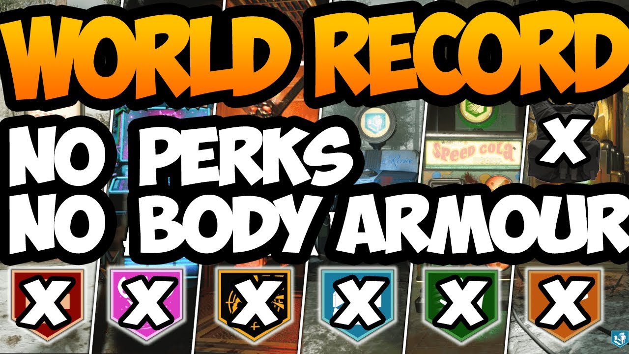 WORLD RECORD (CRAZY) - NO PERKS OR BODY ARMOUR CHALLENGE - CALL OF DUTY BLACK OPS COLD WAR ZOMBIES