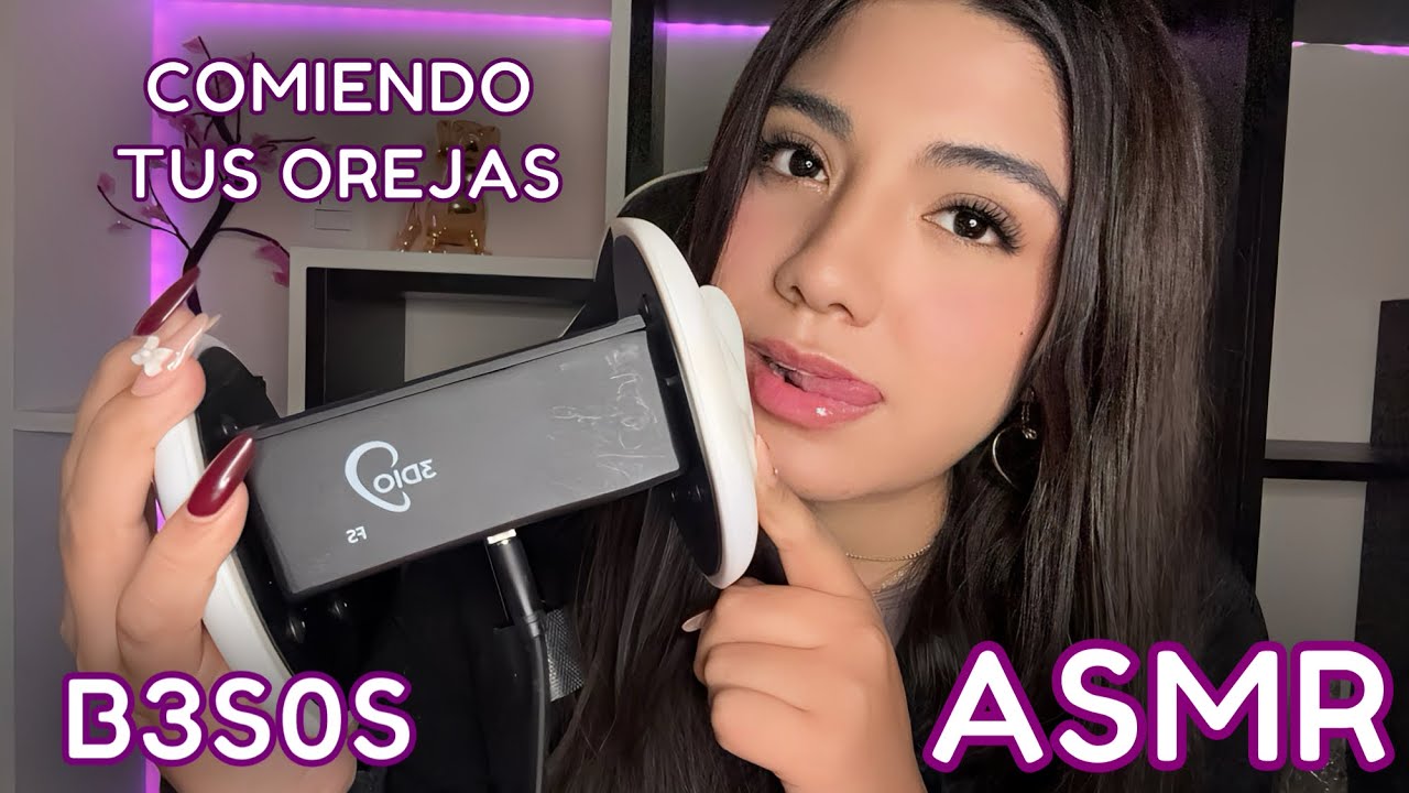 ASMR español / 3DIO L3NS  LICKING Oreja a oreja + EAR EATING + Mouth sounds INTENSOS + INAUDIBLE
