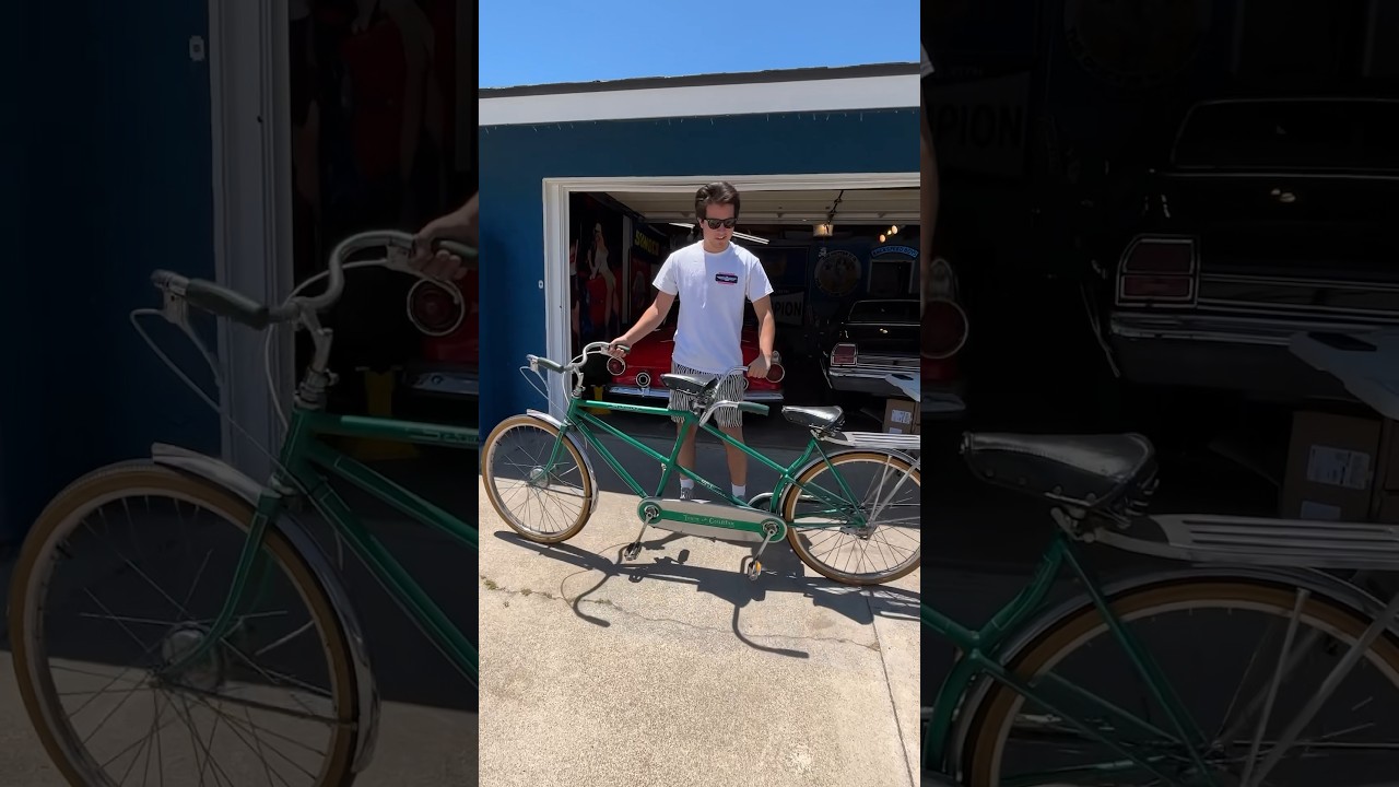I put an engine on a tandem bicycle
