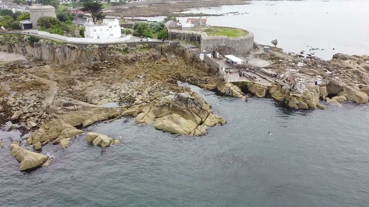Forty Foot, Sandycove, Dublin Ireland - Drone Footage July 2025