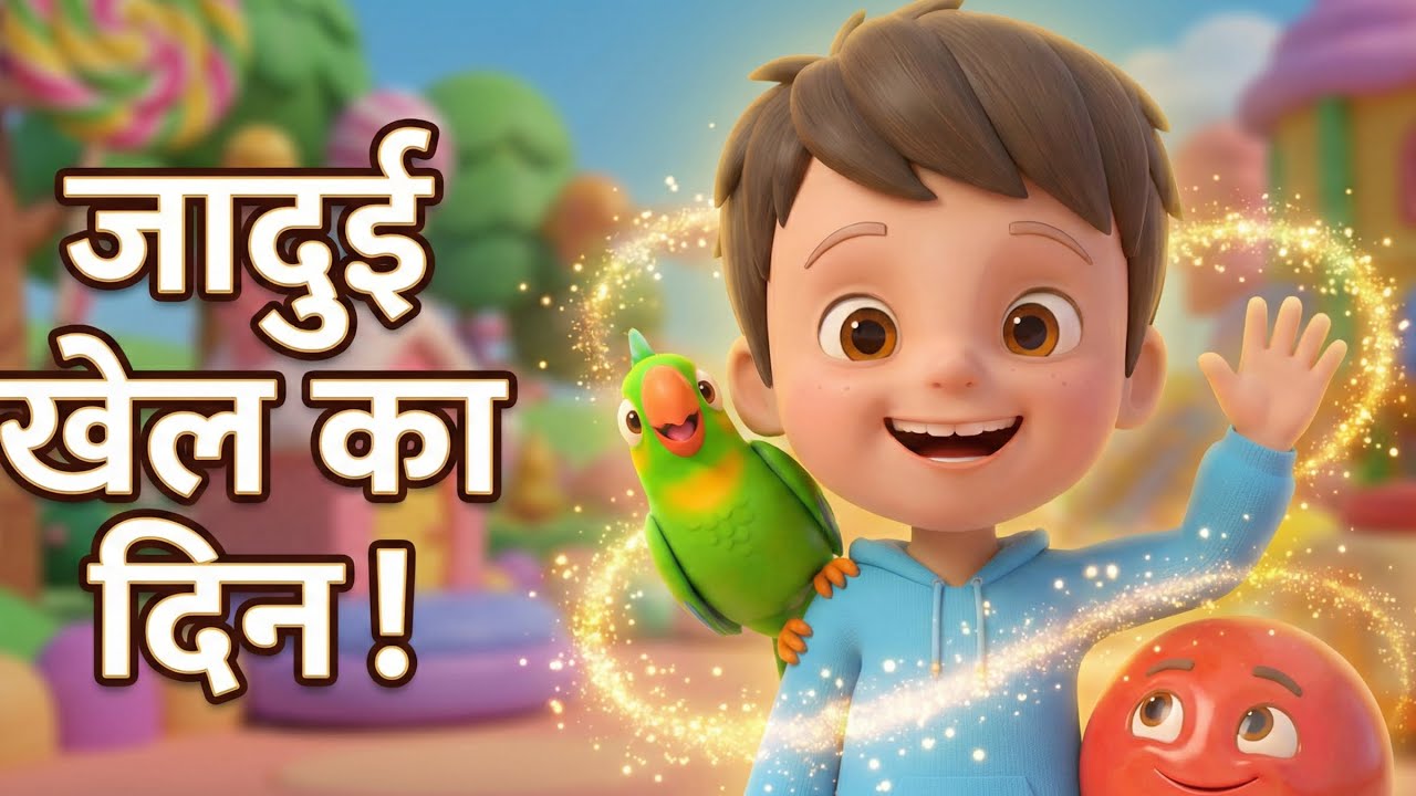 Pinku aur Magic Playground | Hindi Rhymes for Kids | Fun Cartoon Video | Bacchon Ki Kahani 