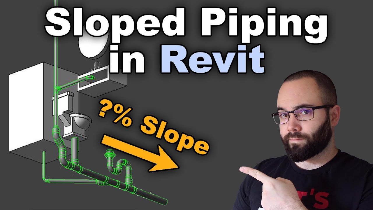 Revit Plumbing - Sloped Piping in Revit Tutorial