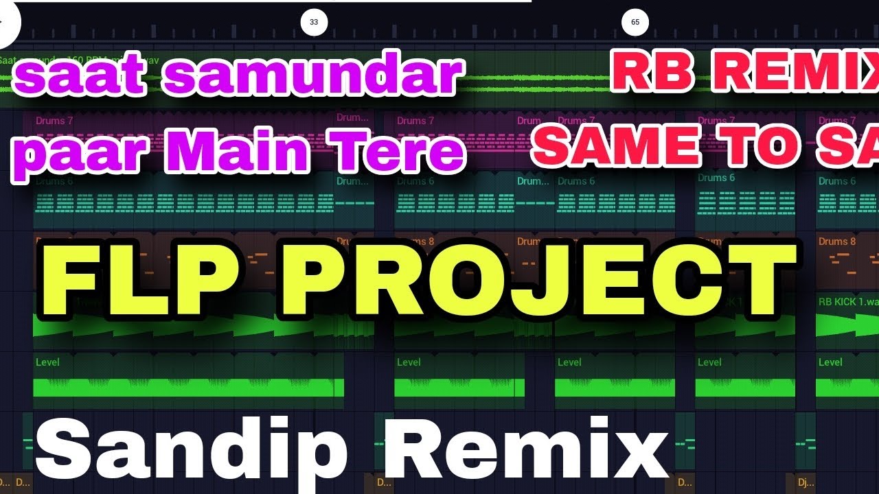Saat samundar paar main tere//Hindi 1 step flp project//Flm project//Fl studio mobile tutorial video