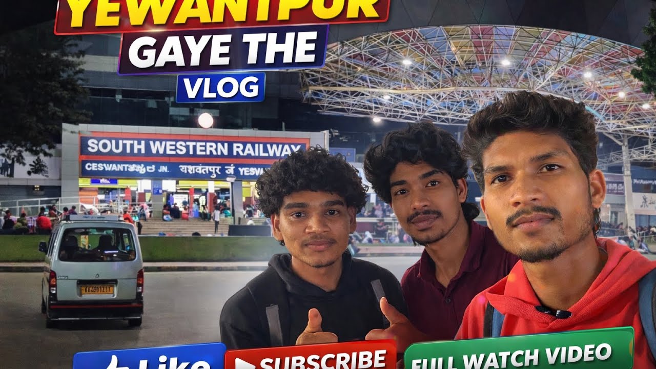 Yeswantpur Gaye The 😍 | Bangalore Travel Vlog | Full Station Tour 🚉
