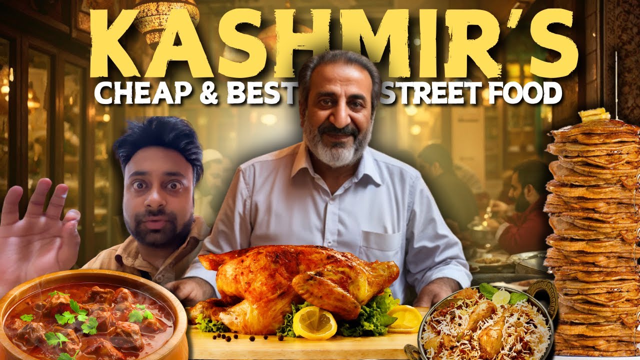 भयंकर TASTY खाना  | Authentic KASHMIRI FOOD | Srinagar Food Tour | Kashmir Street Food |AMRIT SHARAN