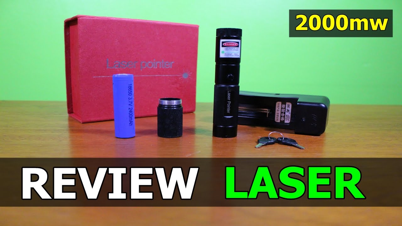 Review - Laser Verde de 2000mw (Green Laser Pointer)