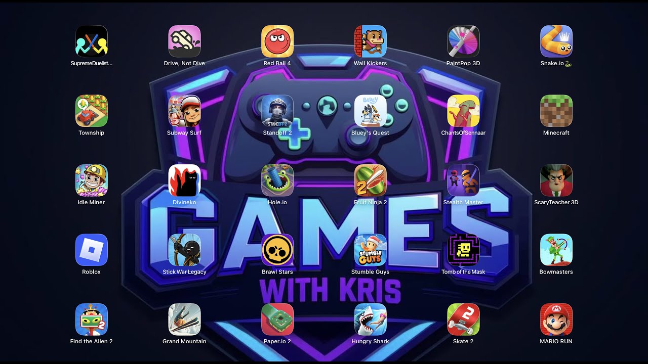Bowmasters,Super Mario,Scary Teacher 3D,Sonic Forces,PvZ Fusion,Slice Them All,True Skate2,Minecraft