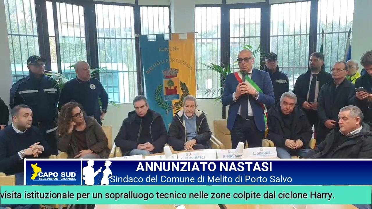 Musumeci , Occhiuto e Sbarra in  visita istituzionale a Melito , ricevuti dal Sindaco Nastasi