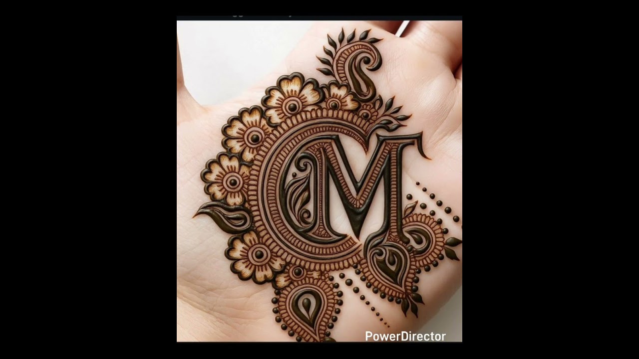 A to z alphabet menhdi design 