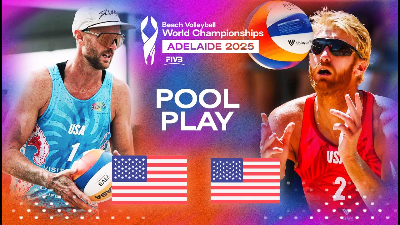 Schalk/Shaw vs. Evans/Budinger - Beach World Championships 2025 | Highlights | Pool Phase