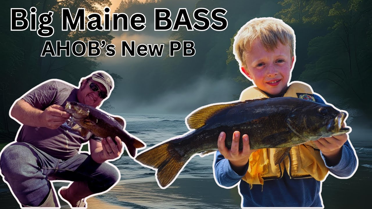 Remote Maine River Bass Fishing Adventure: Monster Smallmouth PB in Our Skoolie Buck Bus Overnight!