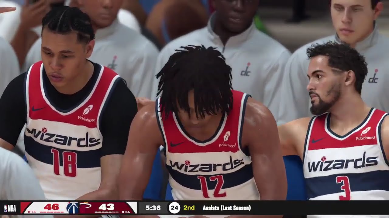 Heat vs Wizards (Bam Adebayo 83pts,7ast,2blk) | FULL GAME | NBA 2K26 | GOATMODE