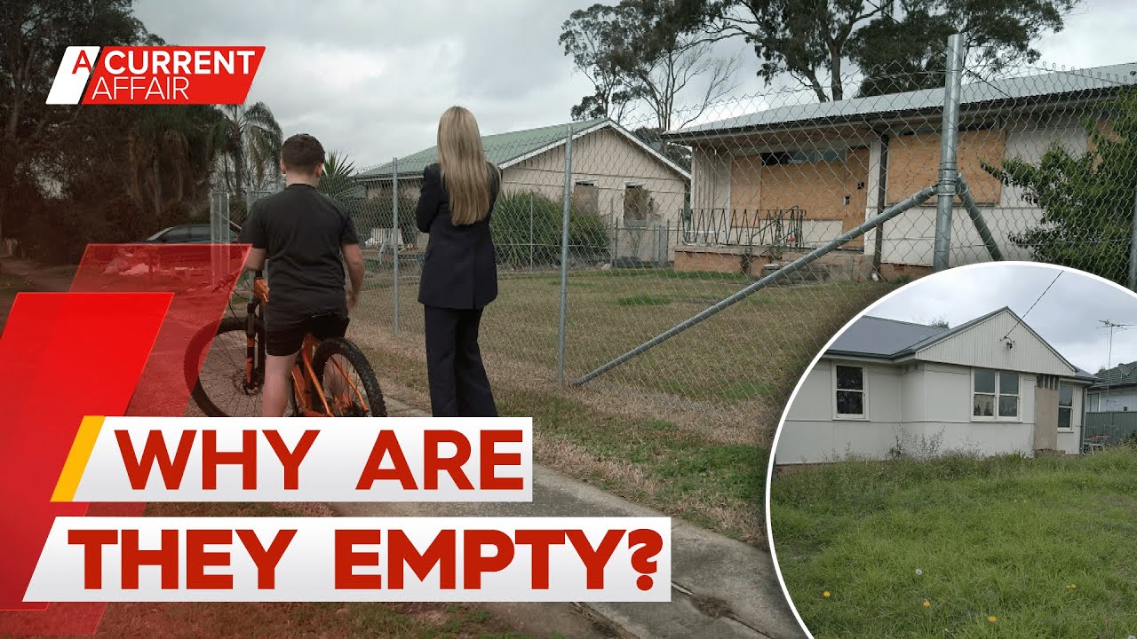 Confusion as public housing properties left vacant despite crisis | A Current Affair
