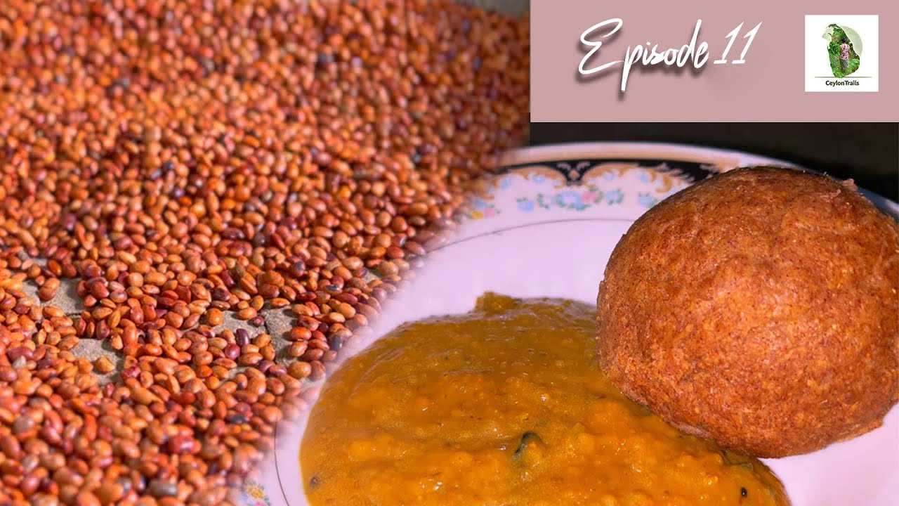 #Traditional Sri Lankan food made from Finger Millet Flour/කුරහන් තලප හා කොල්ලු ආනම ❤️😋