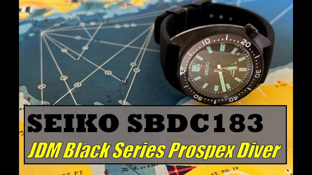 Unboxing the Seiko SBDC183 - The JDM Black Series Prospex Diver LIMITED EDITION