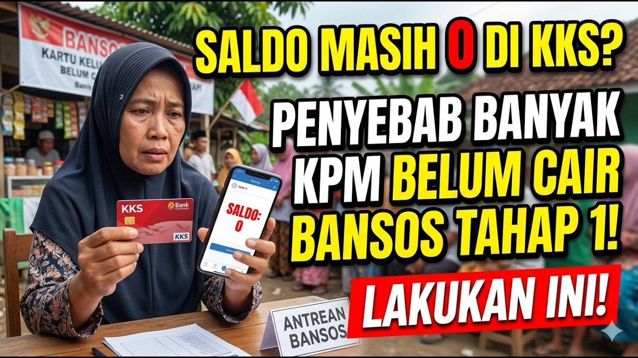 SALDO MASIH 0 DI KKS ? PENYEBAB BANYAK KPM BELUM CAIR BANSOS TAHAP 1 ! LAKUKAN INI SEKARANG !