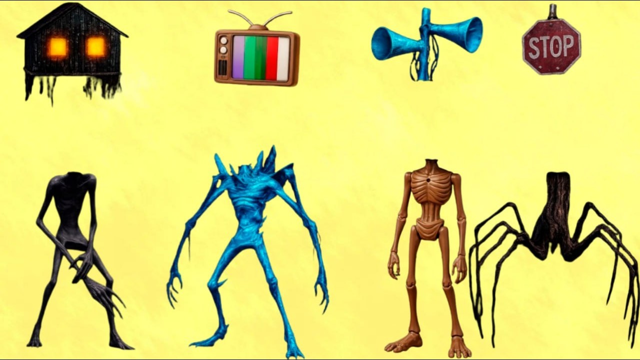 WRONG HEDS SIREN HEAD POOP🆚SIREN HEAD HOUSE🆚SIREN HEAD BRAIN EYE🆚SIREN HEAD OCTOPUS