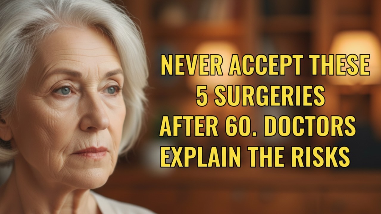 NEVER ACCEPT THESE 5 SURGERIES AFTER 60. DOCTORS EXPLAIN THE RISKS