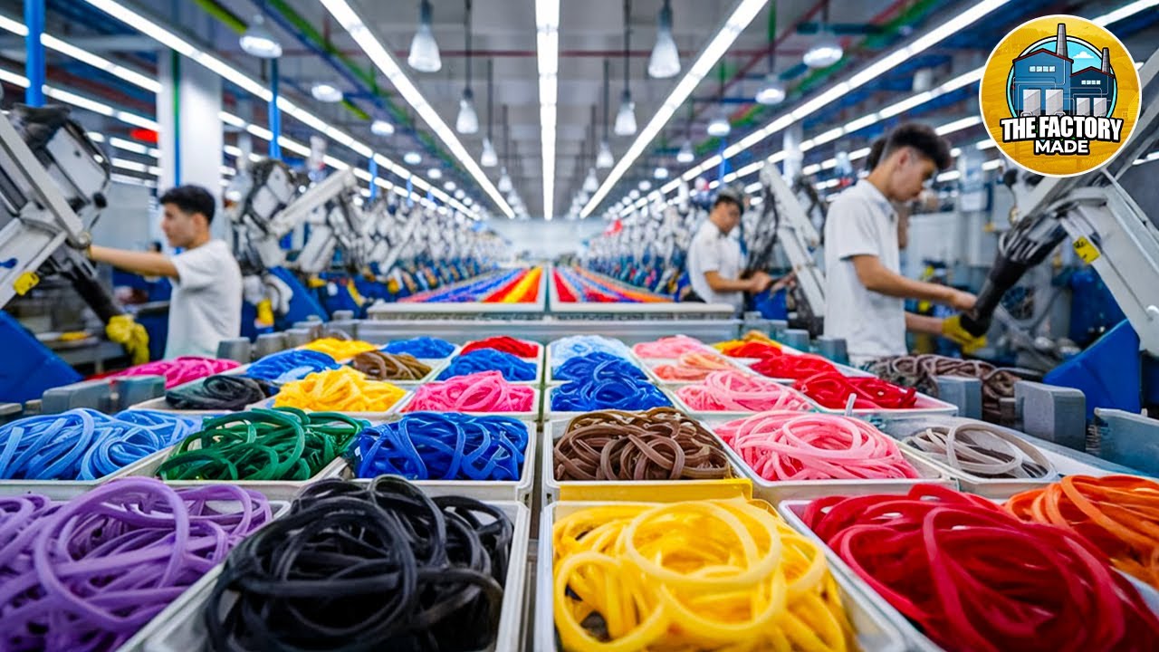 How Billions of Elastic Bands are Made in 1 Day ? || The Factory Made