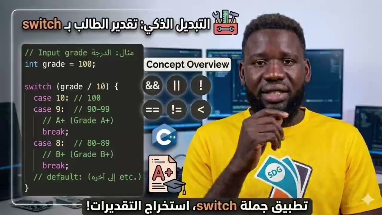 أساسيات البرمجة | ++ switch | C