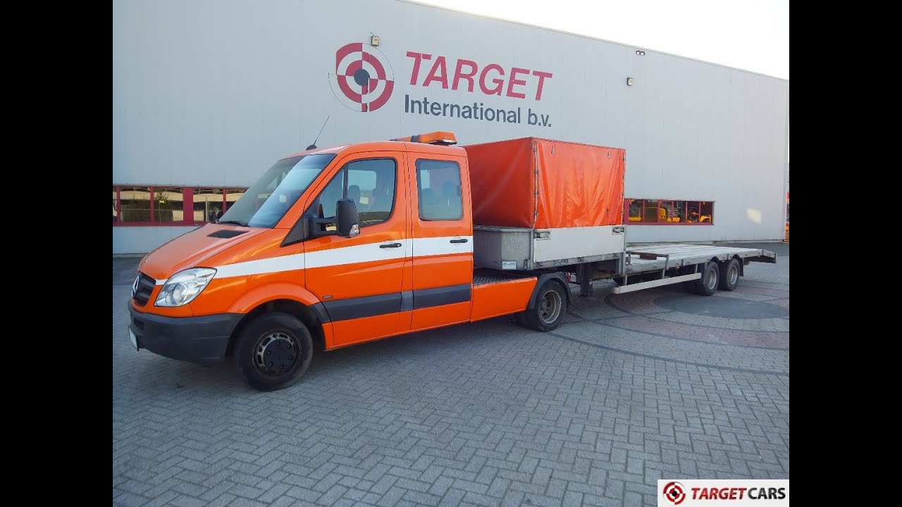 740649 MERCEDES 518CDI SPRINTER 3.0L 184HP TRACTOR 07-07 W/ LOWLOADER TRAILER