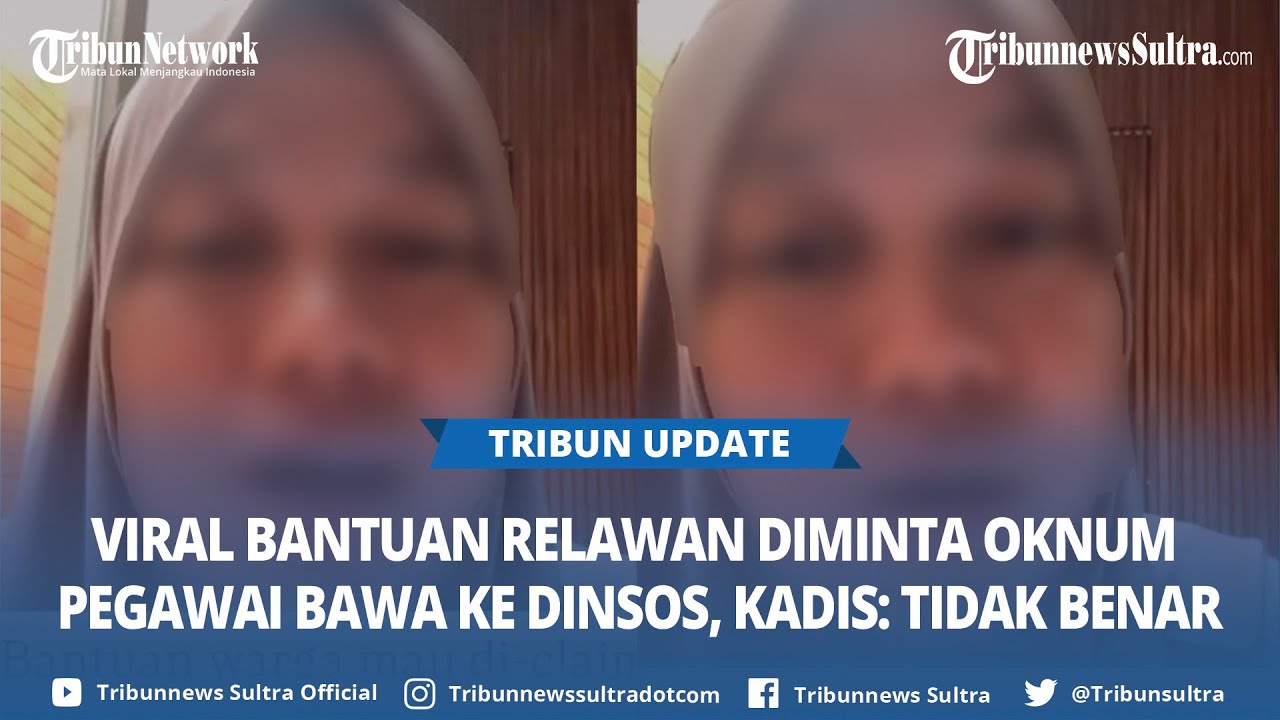VIRAL Bantuan Relawan Diminta Oknum Pegawai Bawa ke Kantor Dinsos Langkat