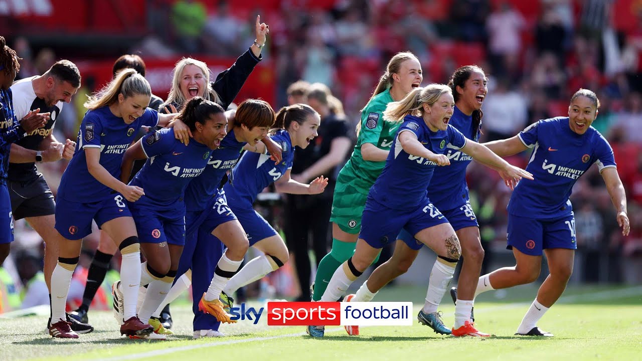 Chelsea FULL TIME SCENES as they win the WSL title 🏆👏