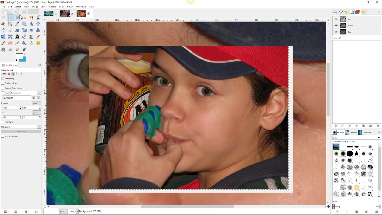 Fixing Red Eye