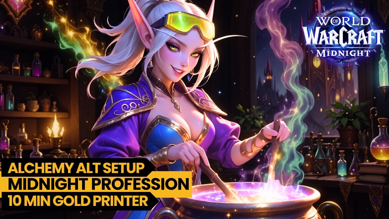 💰EASY Alchemy Alt Setup in UNDER 10 MINUTES – Alt Army Gold Printer for WoW Midnight Early Access! 💰