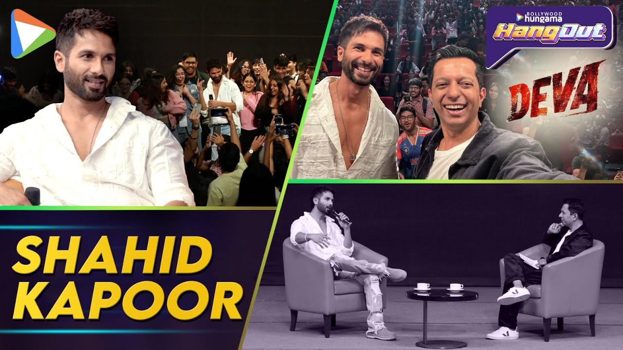 Shahid Kapoor at Bollywood Hungama’s Hangout | Deva