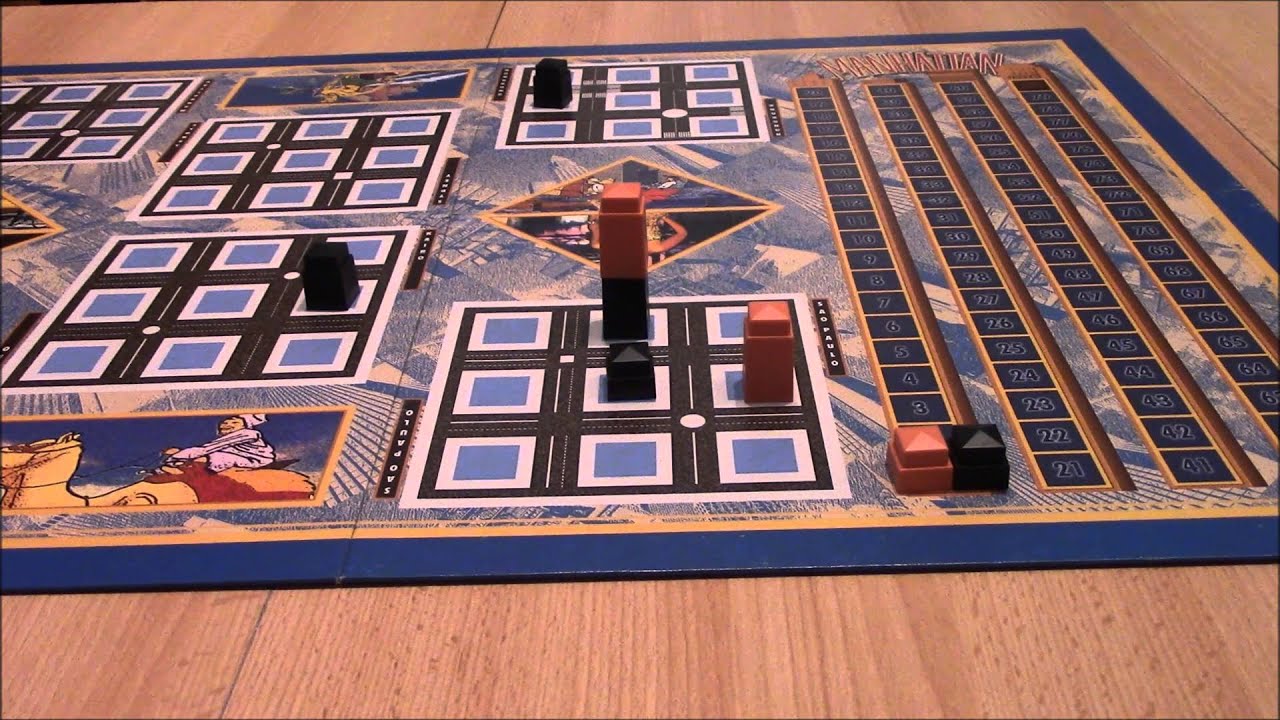 Brettspiel Manhatten - Übersicht und Kurzanleitung - Aufbauspiel - Taktik - Hans im Glück