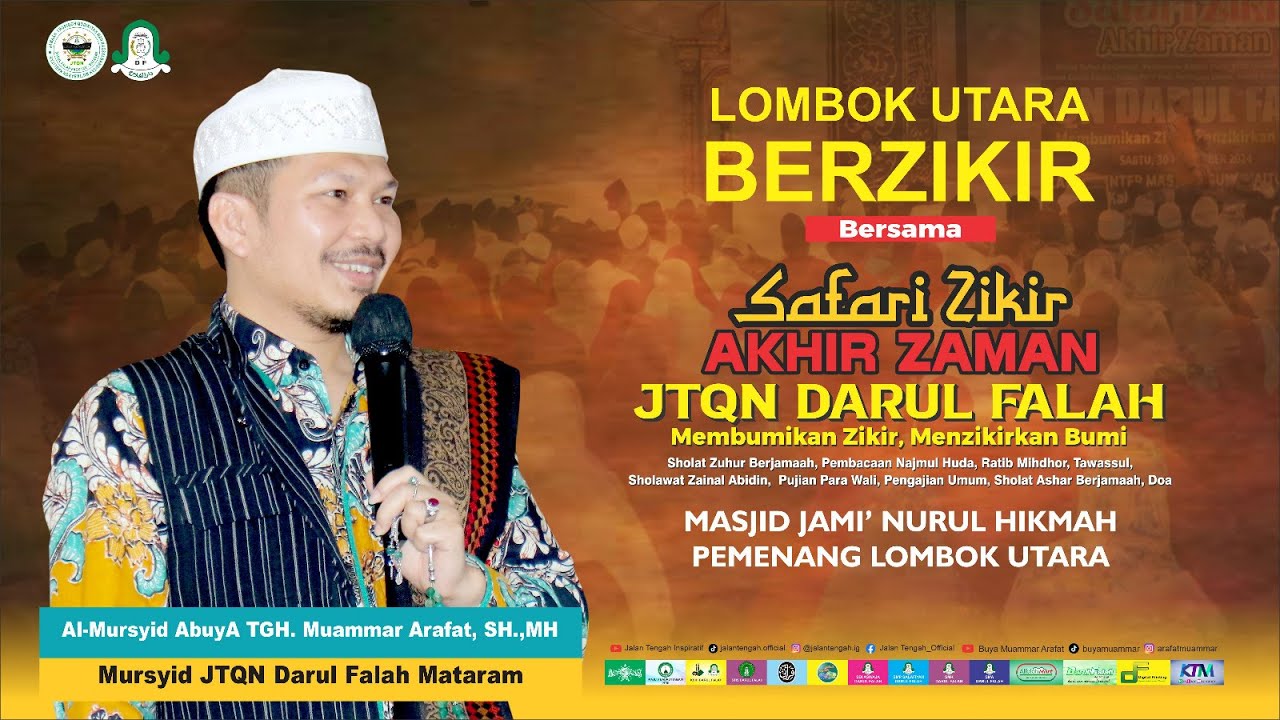 🔴 LIVE..!! LOMBOK UTARA BERZIKIR BERSAMA JTQN DARUL FALAH