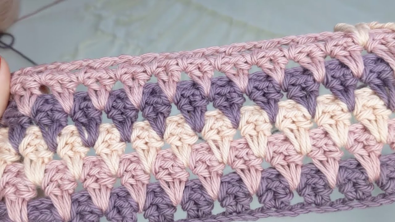 🍦Ice-cream Cone Crochet Stitch pattern 😋 Very Adorable Baby Blanket Idea