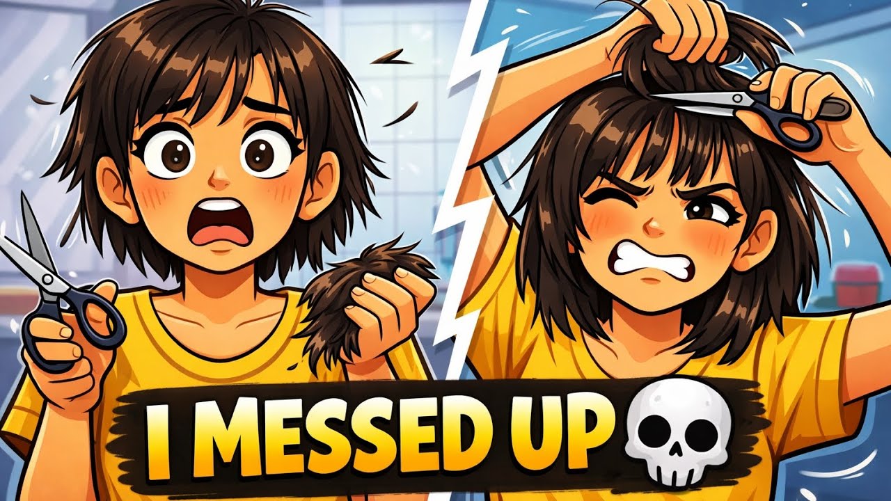 Cutting My Own Hair at Home | Chaotic & Unplanned 😭✂️