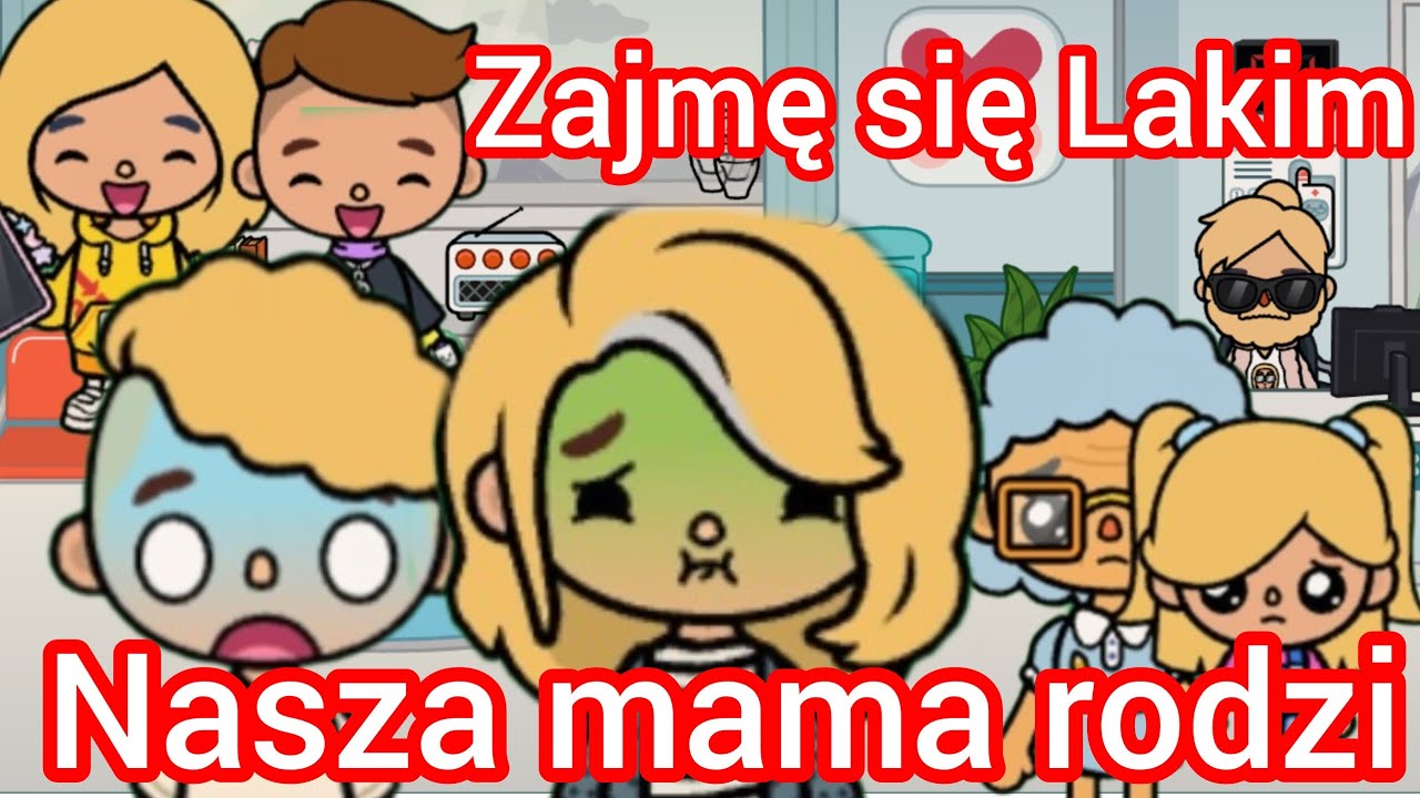 Nasza mama rodzi😱😃Zajmę się Lakim - możesz na mnie liczyć Oliwia😃historyjki toca boca po polsku 
