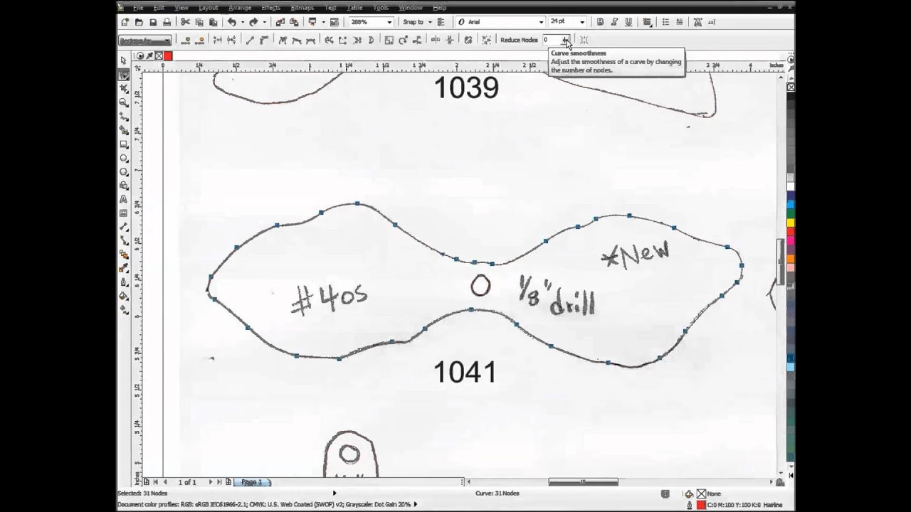 Reducing Nodes in CorelDRAW