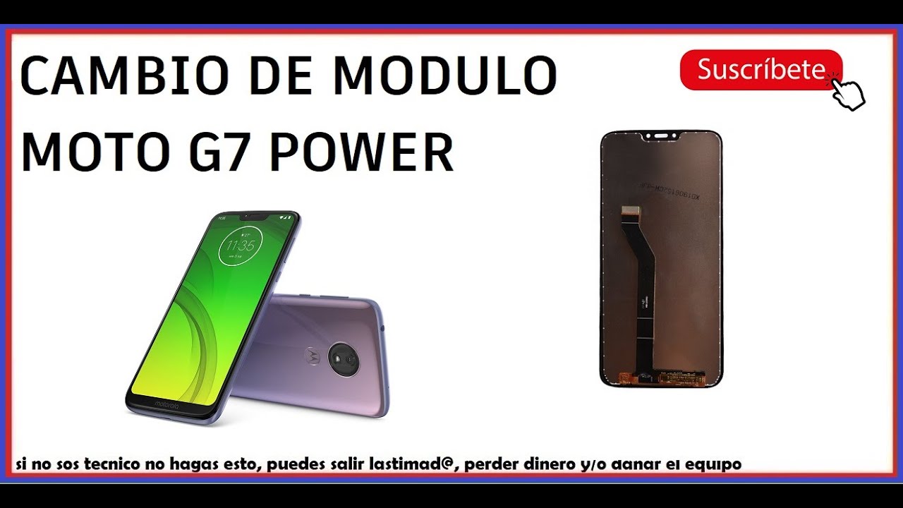 Cambio de Modulo Moto G7 Power xt1955 #sanmar Como abrir Motorola G7 Power y cambiar LCD o pantalla