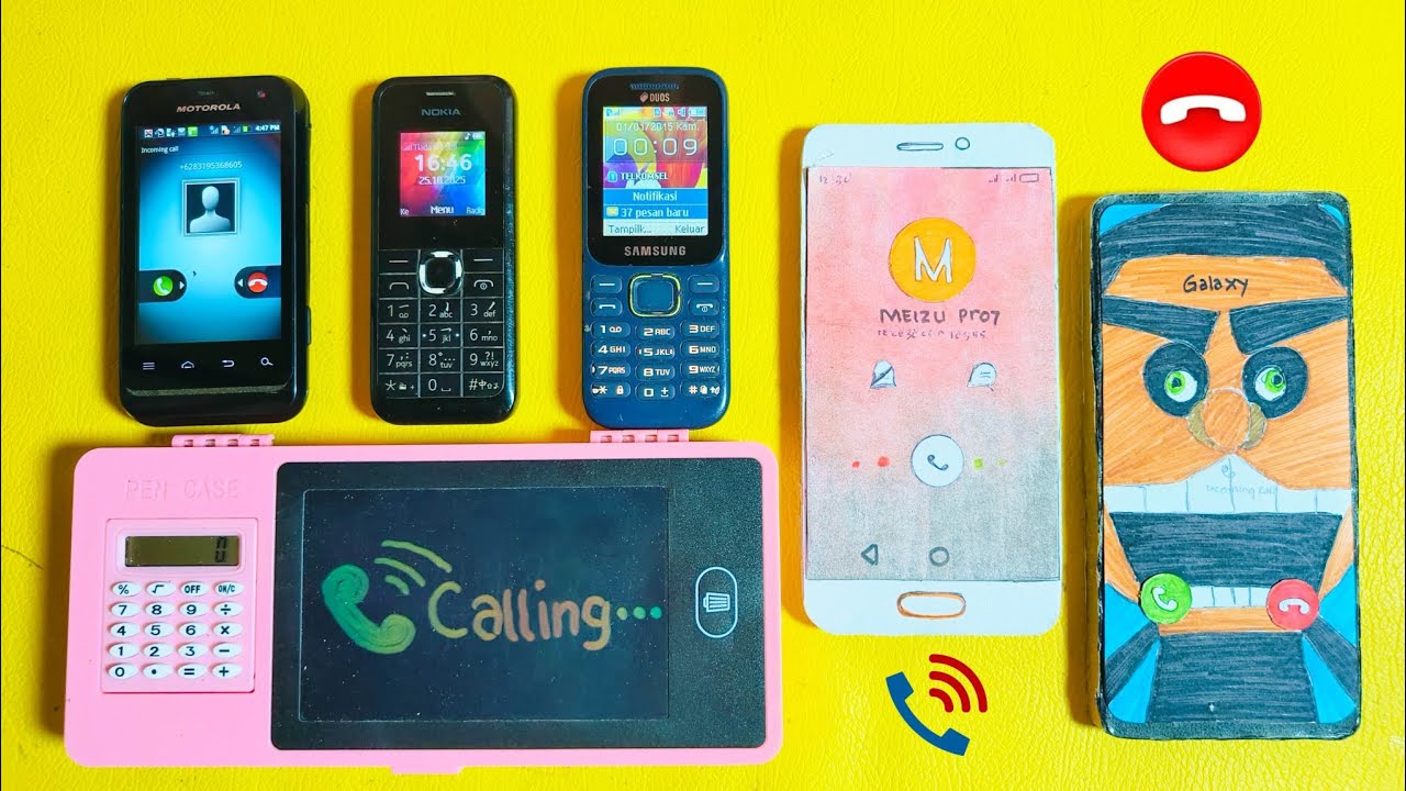 Drawing Pad Calling On Samsung A55, Meizu pro 7, Samsung B310e, Nokia 105,Motorola Defy mini  Call