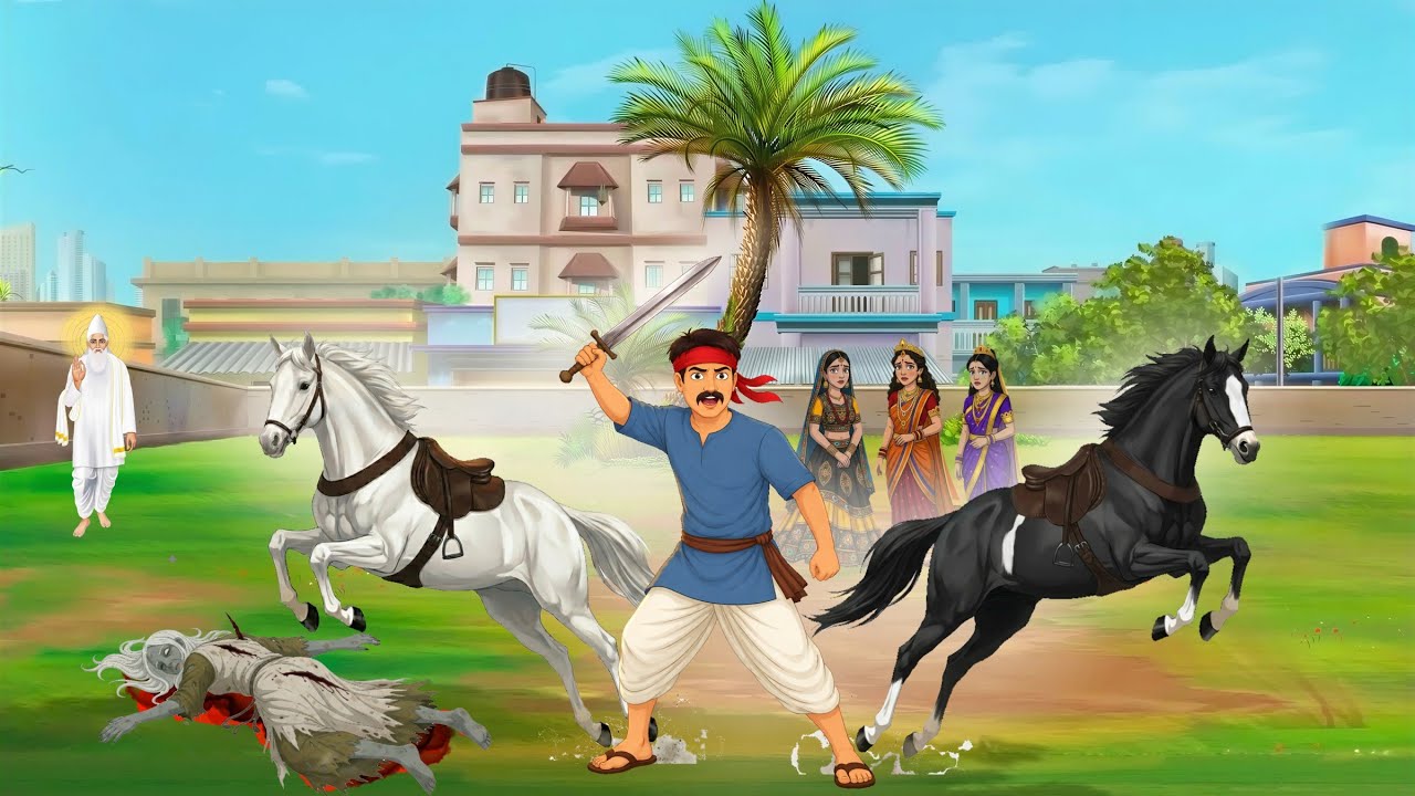 ​मंगल और जादुई घोड़ा । तीन राजकुमारियां । Sant Rampal ji । MORAL STORIES । SK TOONS 2.0
