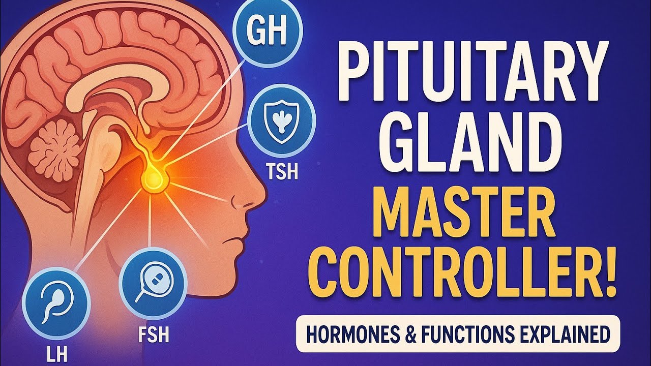 Pituitary Gland Explained | Functions, Hormones & Disorders | Biology for NEET & BSc #biology #notes