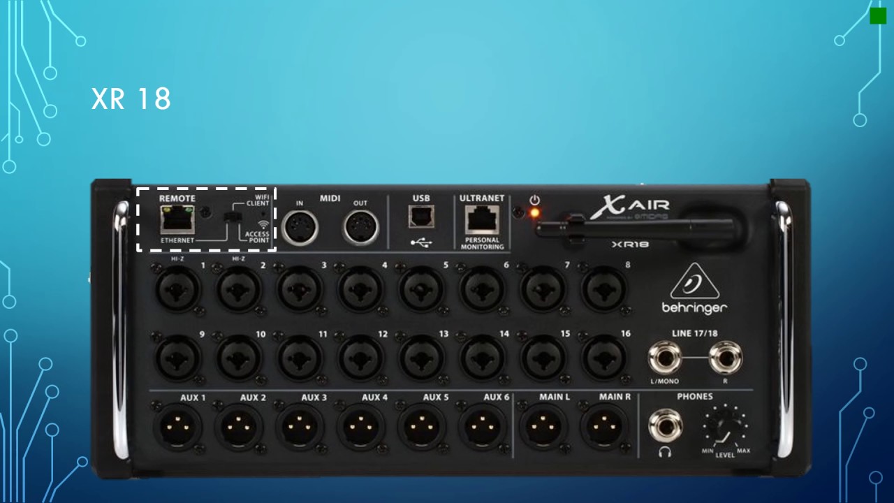 Introduction to a Behringer XR 18