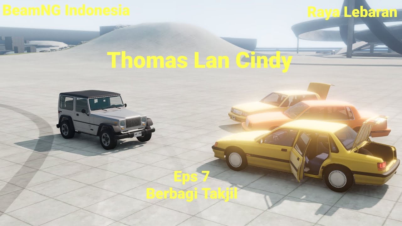 BERBAGI TAKJIL | Thomas Lan Cindy #7 | Film BeamNG Ngawur Indonesia