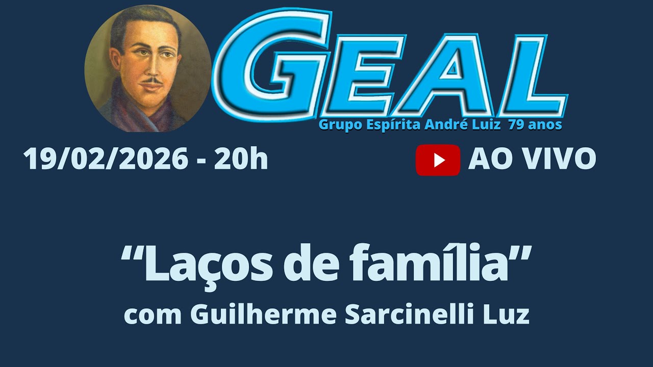 Palestrante: Guilherme Sarcinelli Luz - 19/02/2026 - 20h