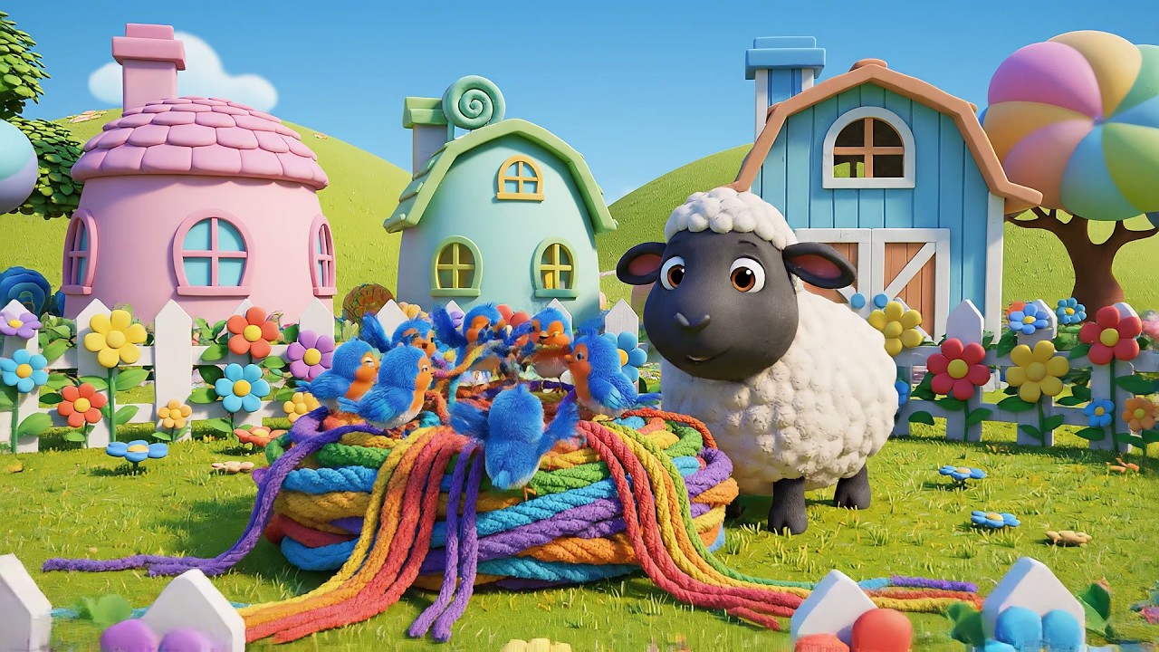 Ovejita Negra Sorpresa de Lana Arcoíris | Canciones de Colores y Rimas Infantiles