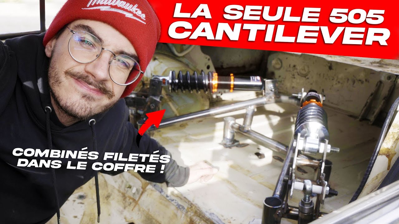 SUSPENSION CANTILEVER MAISON SUR LA 505 OM606 (comme sur les F1 t'as vu)