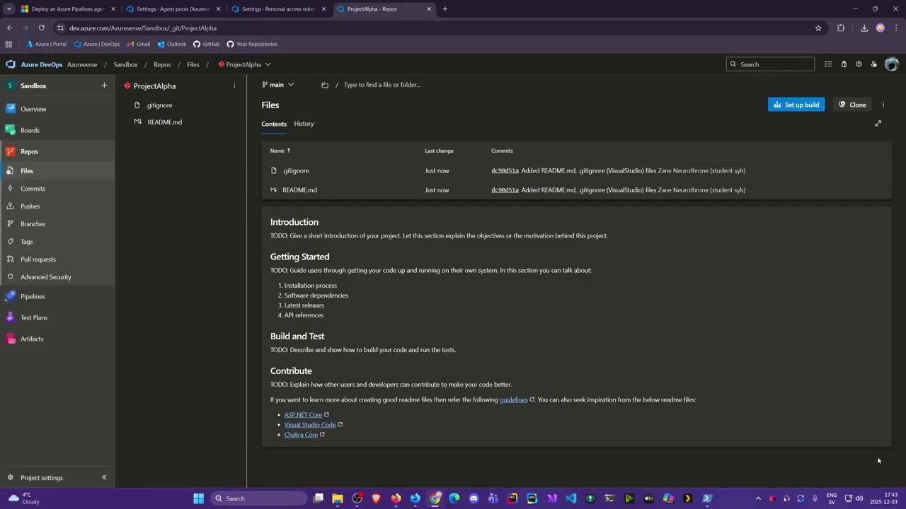 How to Set Up a Self-Hosted Azure DevOps Agent on Windows (Step-by-Step Tutorial)