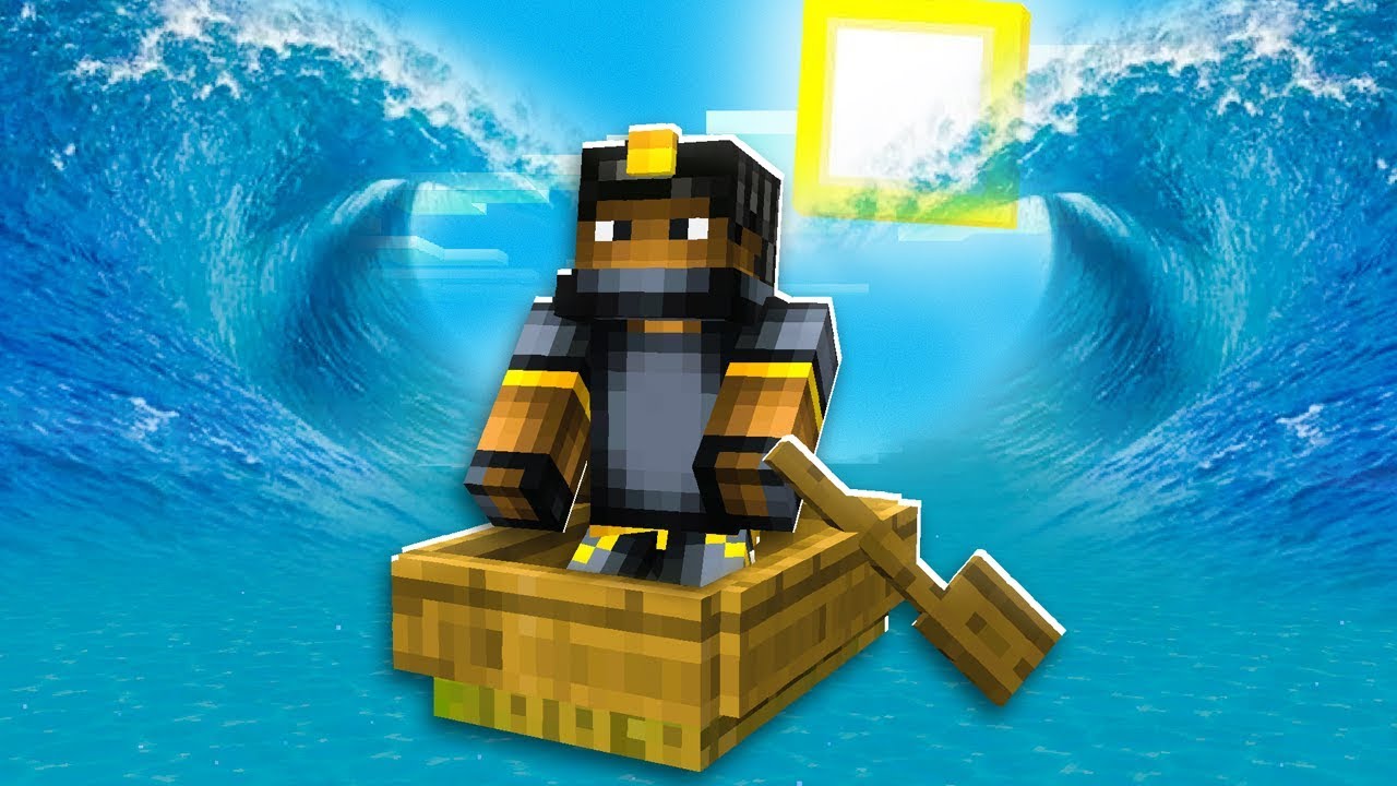 Surviving THE BIGGEST WATER FLOOD In Minecraft Pocket Edition!
