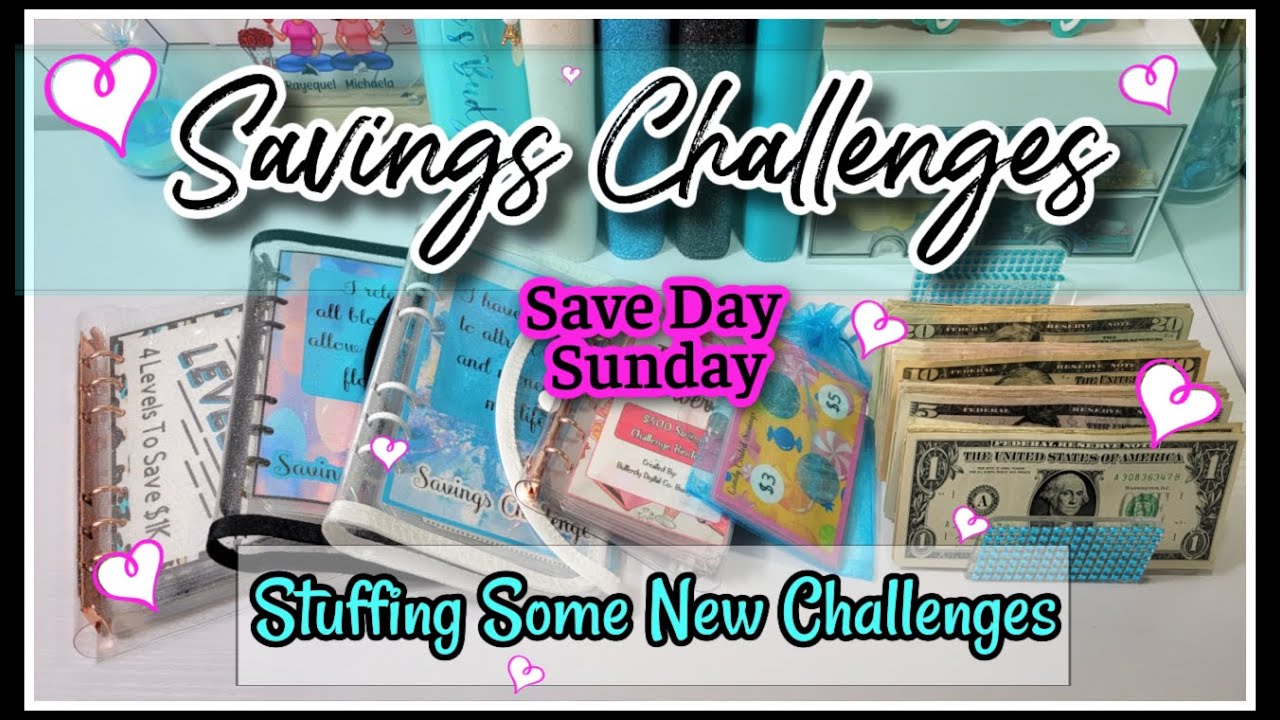 Savings Challenges Stuffing | I completed Save The Box Again | Starting New Challenges 🤑